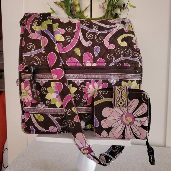 Vera Bradley Handbags - Vera Bradley messenger bag and wallet set